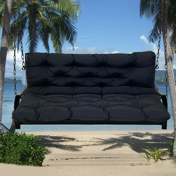 TOPCHANCES Outdoor Bench Cushion with Backrest and Ties, Waterproof