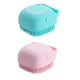 thumbnail image 1 of Paquete de 2 cepillos de baño para perros, cepillo de baño de silicona suave 2 en 1, dispensador de champú de masaje para mascotas para baño de perros, gatos y cachorros, 1 of 7