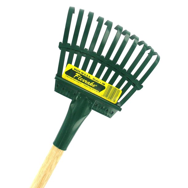 Flexrake 3W 48 in. Handle 8 in. Steel Head Shrub Rake