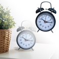 thumbnail image 1 of 15.5*2.5*6.3cm Metal Alarm Clock Children's Clock With Night Light Silent Desktop Clock, 1 of 6