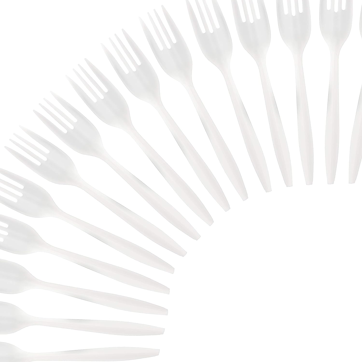 PLASTICPRO Disposable Plastic Forks, Mediumweight, 400 Pack photo 7