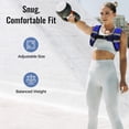 thumbnail image 3 of TEMOGU-Weighted Vest for Women & Men with Reflective Stripe and Adjustable Buckle, Comfortable & Durable Rucking Vest for Walking, Running & Strength Training, 6LBS-Blue, 3 of 4