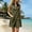 Army Green women's sleeveless button down dress a1, variant on Women's Collared Sleeveless Button Down Mini Dresses Lightweight A-Line Flowy Boho Casual Beach Vacation Swing Dresses, Navy 2XL