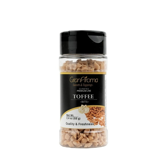 GranAroma Toffee Bits, Rich, Buttery, and Sweet  Perfect for Baking, Toppings, and Snacks 2.4 Ounce