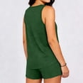 thumbnail image 7 of Matching Sets Women Clothing Casual Crew Neck Sleeveless Tank Top and Shorts with Pocket Summer 2 Piece Travel Outfits, 7 of 7