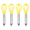 yellow, variant on Silicone Mini Whisks 4 Pack Colorful Mini Silicone Kitchen Whisks with Stainless Steel Handles for Milk Egg Blending Stirring