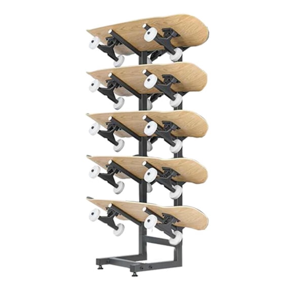 ZIHUI Snowboard Storage Rack 5-Tiers Freestanding Water Ski Rack Wakeboard Rack Home Gym Organize Holder Free Standing Metal Snowboard Storage Rack For Garage Shop Home Room expert