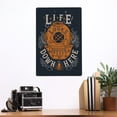 thumbnail image 2 of Life Looks Better Down Here, Coastal Lifestyle Collection (12x18 Aluminum Art, Indoor Outdoor Metal Sign Decor), 2 of 5