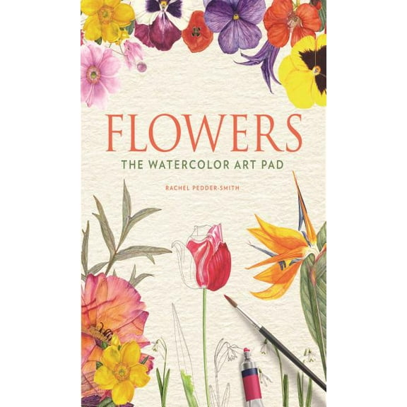 Flowers: The Watercolor Art Pad, (Paperback)