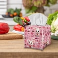 thumbnail image 5 of Psesaysky Cute Tissue Box Cover Square, Adorable Rabbit Donut PU Leather Tissue Box Holder Waterproof, Decorative Facial Organizer for Bathroom, Vanity Countertop, Car, 5 of 7