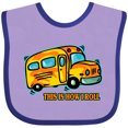 thumbnail image 3 of Inktastic How I Roll School Bus Boys or Girls Baby Bib, 3 of 4