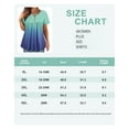 thumbnail image 3 of TIYOMI Plus Size Shirts for Curvy Women 5X Blue Gradient Pullover Summer Dressy Blouses Swing Tops Pleated Babydoll Casual Tunics Spring Shirts 5XL 26W 28W, 3 of 3