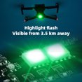 thumbnail image 3 of Luz estroboscópica para drones, LED universal, lámpara de advertencia recargable súper brillante, reemplazo de reflector, iluminación de flash ligera Inevent EL005439-00B, 3 of 7