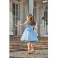 thumbnail image 3 of Arshiner Toddler Tutu Dresses Summer Puff Sleeve Tulle Easter Wedding Flower Party Formal Girl Dress, 3 of 7