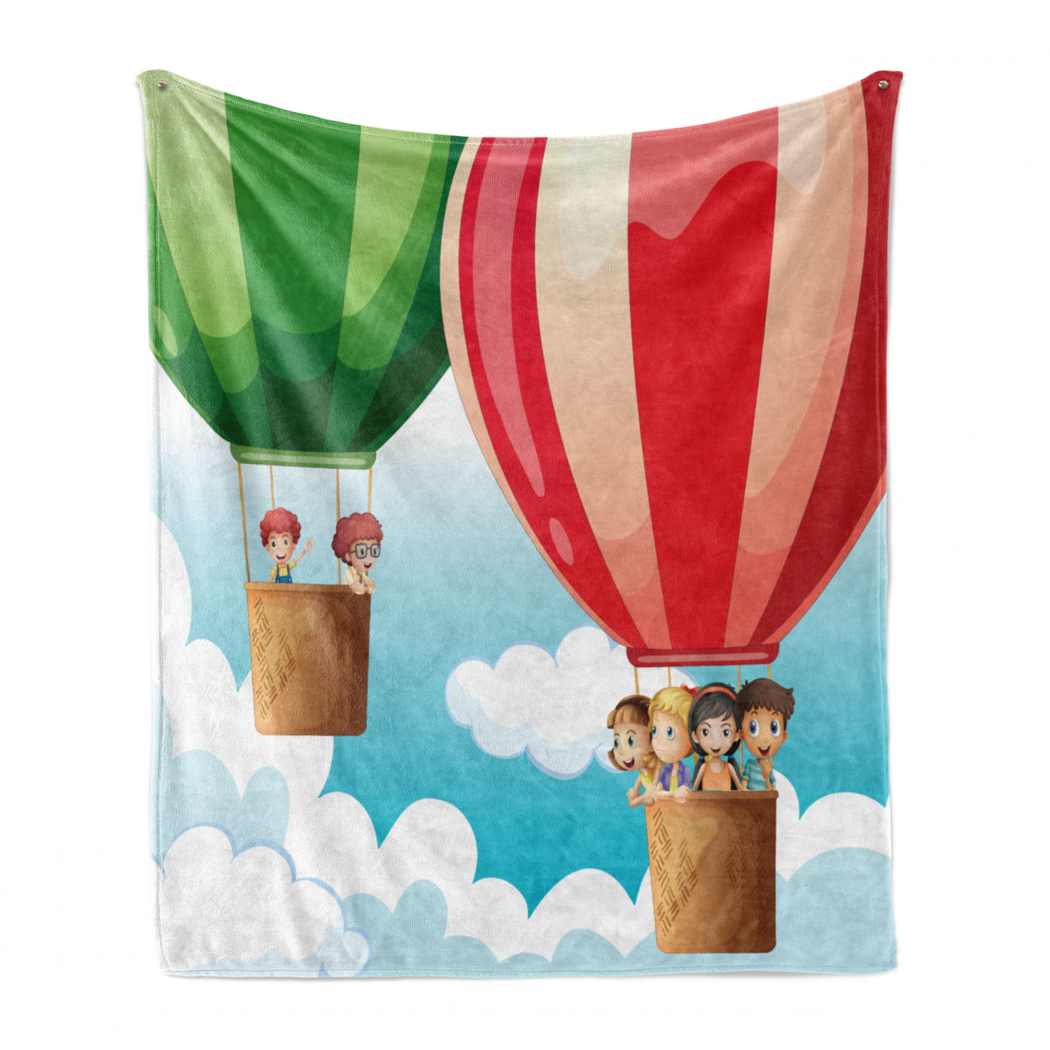 for Indoor Use for Use in Cars.Soft and Comfortable.60 X50 Air Balloons in Sky Flying Ultra-Soft Micro Fleece Blanket,A Blanket That Can Be Used in All Seasons 