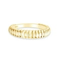 thumbnail image 2 of AFFY 14K Yellow Gold Over Sterling Silver Vintage Dome Eternity Band Ring Jewelry For Gifts Ring Size-6.5, 2 of 5