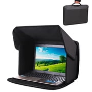 EEEkit 12-14in Laptop Bag, Foldable Hard Shell Laptop Case with Sun Shade Hood, Portable Laptop Sleeve for Outdoor Work