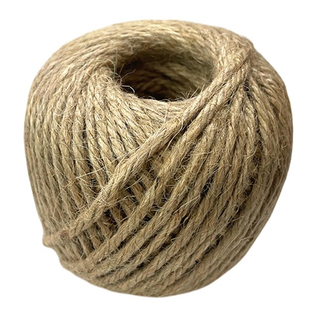 Cordel de yute para envolver regalos Cordel resistente para decoración Cordón de cáñamo para envolver regalos 3 mm
