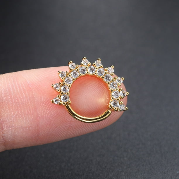1PC Pendientes De Piercing De Oreja Para Mujeres Circón Estrella Tragus Hélice Accesorios Para El Cuerpo Joyería CC00