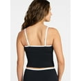 thumbnail image 5 of Time and Tru Women's and Women's Plus Size Bandeau Tie Tankini Top, Sizes XS-3X, 5 of 6