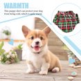 thumbnail image 3 of Greeniant Camisa para perros Exquisita Varios tamaños Cachorros Ropa Tela escocesa Sin hebillas Suavidad Estilo simple Ropa para mascotas Rojo / Verde S Type3 NO3 Greeniant PT003821-26B, 3 of 6