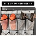 thumbnail image 4 of Organizador de zapatos sobre la puerta con ganchos magnéticos para crucero, 4 of 7
