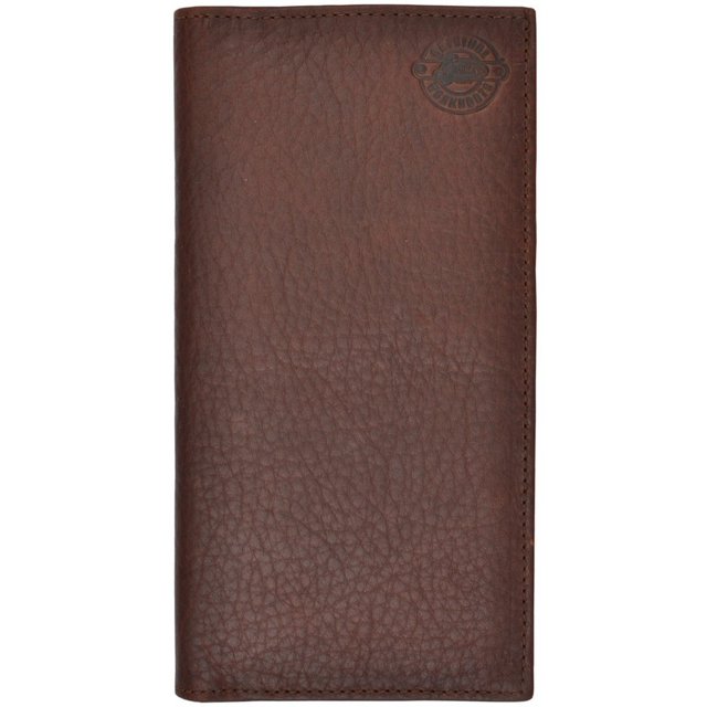 Justin Wallet Mens Rodeo Workboots Leather Checkbook Briar WJW069