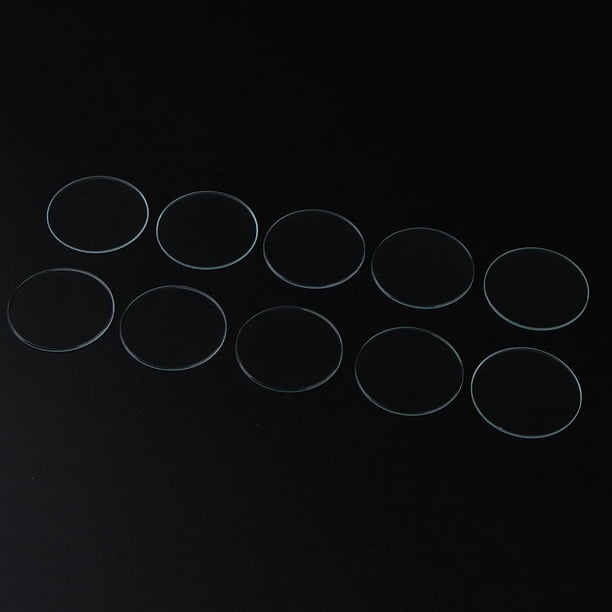 Conjunto de 10 Cristales Minerales para Reloj, Diámetro 35-40mm - Brillante Opción para Reparaciones 36.5 mm