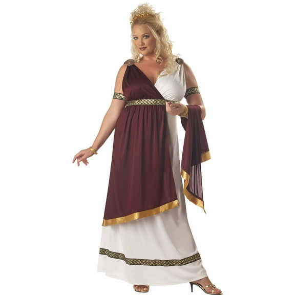 Roman Empress Women's Halloween Fancy-Dress Costume for Adult, XL (16-18)