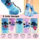 thumbnail image 4 of Calcetines de becerro Disney para mujer, paquete novedoso de 5, regalo suave, rosa y azul, 4 of 7