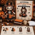 thumbnail image 7 of Patchwork Skeleton Witch Girl DIY Kit, Halloween DIY Patchwork Skeleton Set with 7 Styles Doll Making, Handmade Decor Ornament Gift for Craft Lovers, Beginner Sewing Project (cc2), 7 of 7