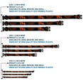 thumbnail image 3 of Marvel Comics Pet Collar, Dog Collar Plastic Buckle, Loki Series TVA Time Variance Authority Text Black Orange, 15 to 24 Inches 1.0 Inch Wide, 3 of 8