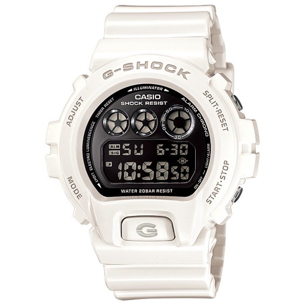 Casio Casio Dw6900nb 7 G Shock Chronograph Digital Men S Watch White Black Walmart Com Walmart Com