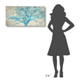 thumbnail image 3 of Global Gallery Alessio Aprile,'Turquoise Tree' Stretched Canvas Artwork, 3 of 3