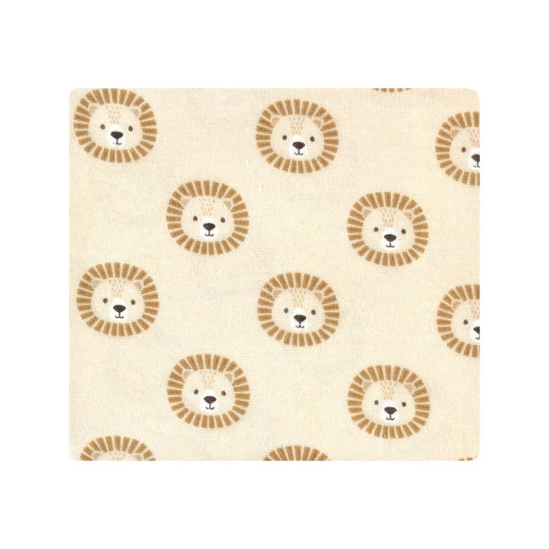 Hudson Baby Cotton Flannel Receiving Blankets Bundle, Brave Lion, One Size