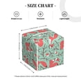 thumbnail image 4 of Gukieu Autumn Branches Fox and Mushrooms Print Leather Tissue Box, PVC Waterproof Velcro Opening and Closing Square Tissue Box Holder, Suitable for Home and Office Decoration, 4 of 7