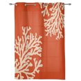 thumbnail image 4 of 2 Panels Coral Orange Curtains for Bedroom Living Room Drapes Kitchen Children's Room Window Curtain Modern Home Decor, 4 of 7