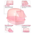 thumbnail image 3 of FUTUREORYY Caja De Para Hámster Plástico Transparente Rosa Con Para Mascotas, 3 of 8