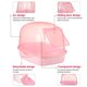 thumbnail image 4 of Caja de baño de arena de hámster Caja de baño de hámster transparente recipiente de baño de arena de mascota pequeña, 4 of 7