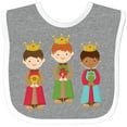 thumbnail image 3 of Inktastic Christmas Three Wisemen Boys or Girls Baby Bib, 3 of 4