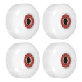 thumbnail image 1 of Unique Bargains Roue de Planche à Roulettes 52mm avec Roulements ABEC-9 Roues de Rue pour Planche à Roulettes Roue Cruiser 95A, Blanc Rouge 4 Pack, 1 of 4
