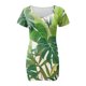 thumbnail image 4 of Mini vestido con cuello en V y mangas cortas a la moda con estampado de flores degradadas para mujer Pompotops ghjkhdj16606, 4 of 5