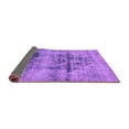 thumbnail image 2 of Ahgly Company Indoor Square Abstract Purple Modern Area Rugs, 8' Square, 2 of 4