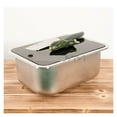 thumbnail image 6 of RV Sink Small Narrow Stainless Steel with Tempered Glass Cover Car Vessel 304 Stainless Steel Vegetable Washing Basin ,Durable Material, 6 of 7