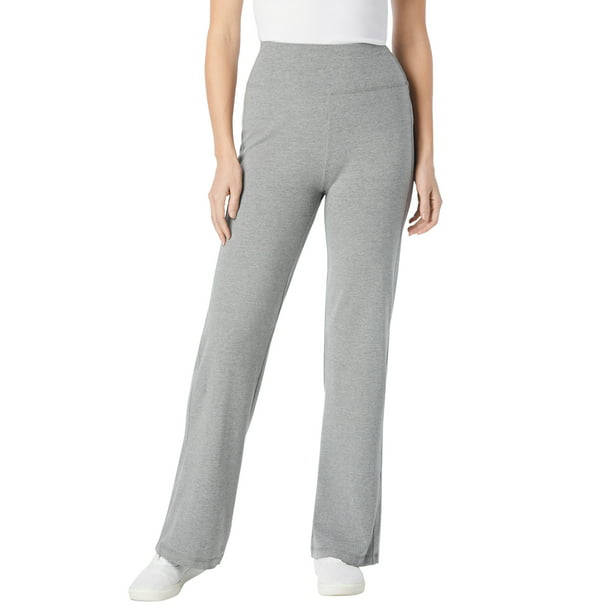 Woman Within Women's Plus Size Petite Stretch Cotton Wide Leg Pant Pant -  Walmart.com