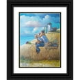 thumbnail image 1 of West, Ronald 12x14 Black Ornate Wood Framed with Double Matting Museum Art Print Titled - On Our Way, 1 of 4