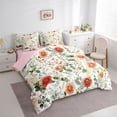 thumbnail image 3 of Homewish Rustic Flower Floral 7-Piece Twin Bedding Sets,Country Botanical Bedding Comforter Set,Red White Green Sheet Sets For Kids,Super Cozy Room Decor Reversible, 3 of 8