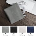 thumbnail image 2 of Moyic Bolsa para auriculares Mini Cable USB portátil Bolsas de almacenamiento de monedas Teléfono Auriculares Bolsa Organizador Monedero Cables de audio/vídeo gris claro L, 2 of 6