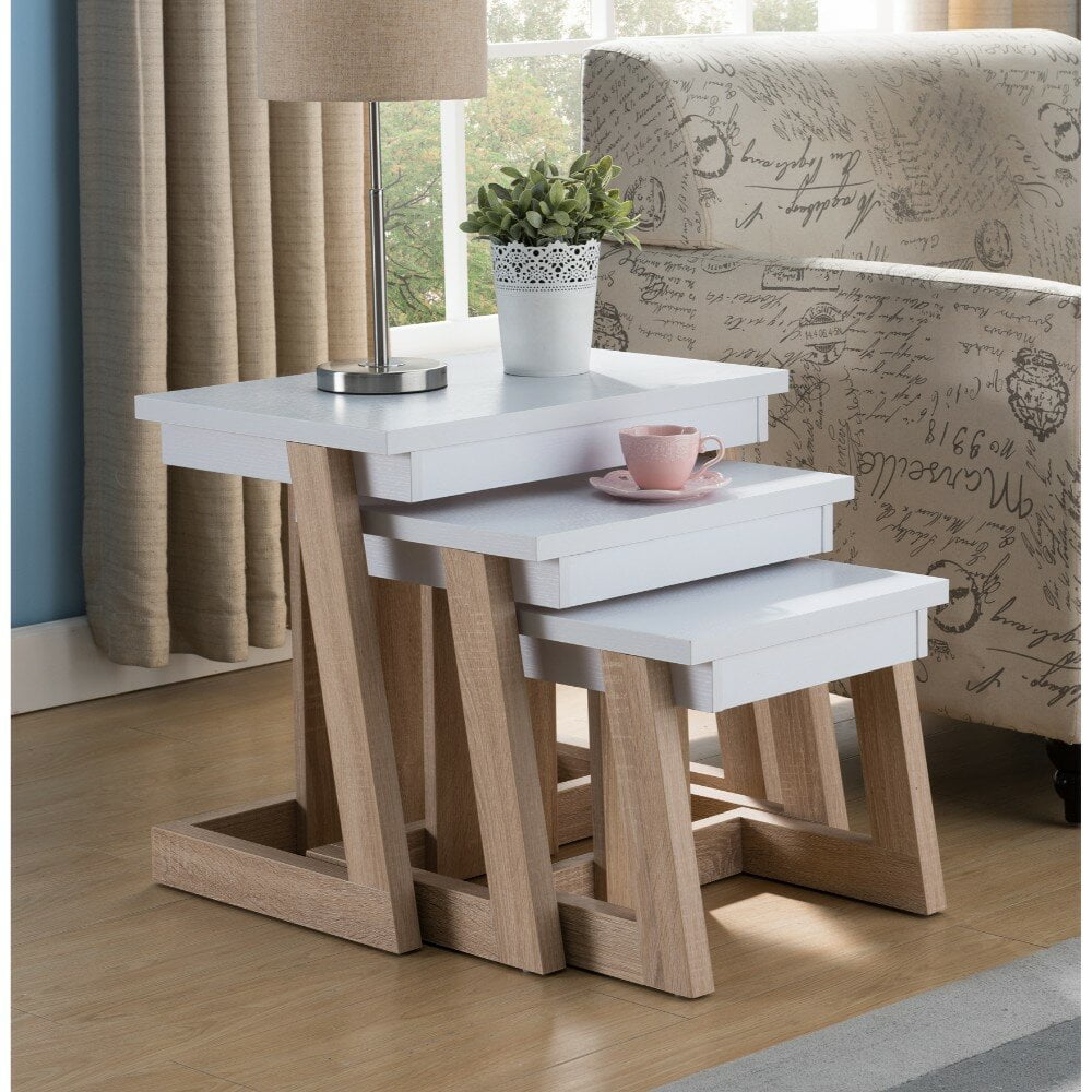 Aldridge 3 Piece Nesting Tables, Set: Yes, Nesting feature saves space ...