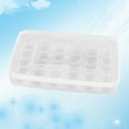 thumbnail image 2 of Contenedor de huevo plástico de 30 grillas de gran capacidad para huevos a prueba de golpes con tapa Bandeja de la caja de almacenamiento para refrigerador, 2 of 6